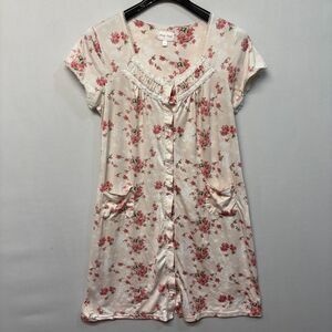 Body Touch Lingerie Women Night Gown Sleep Dress Size Large Floral M292 -18